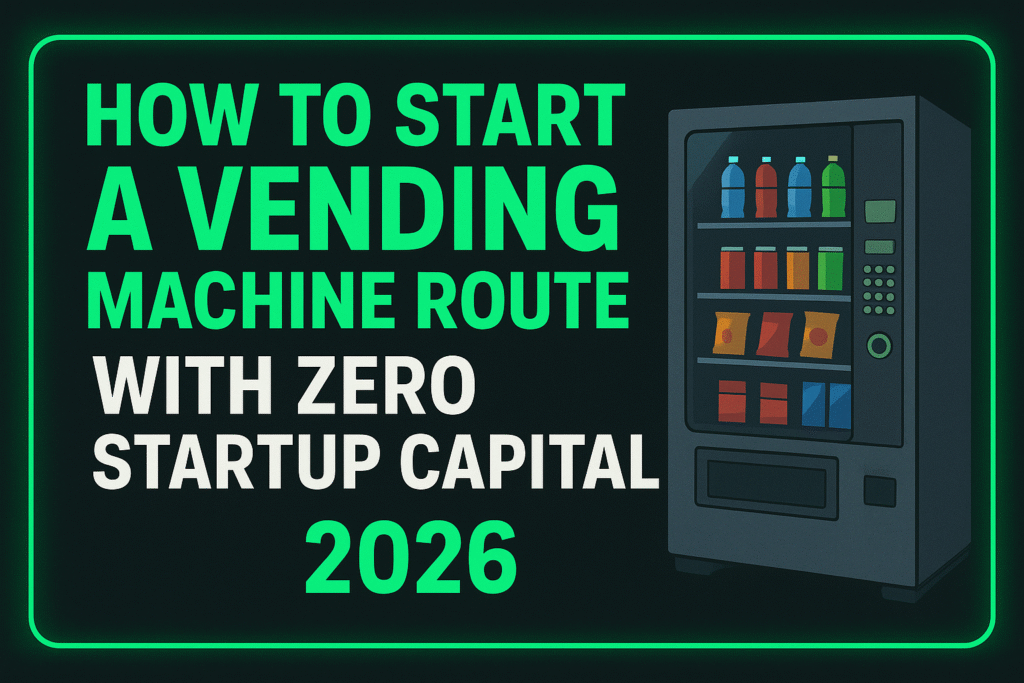 Starting a Vending Machine Route With Zero Startup Capital